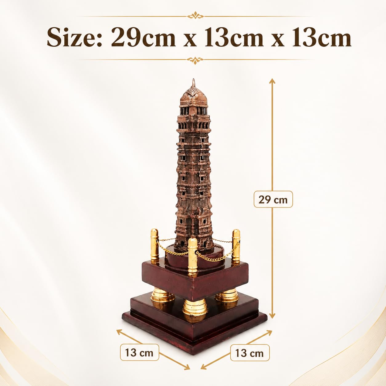 Kajri Gifts Vijay Stambh Chittorgarh Showpiece Ideal for Corporate